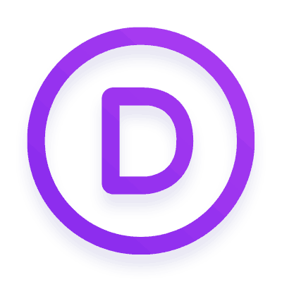 A purple circle with the letter "d" designed by a freelance web designer in Essex.